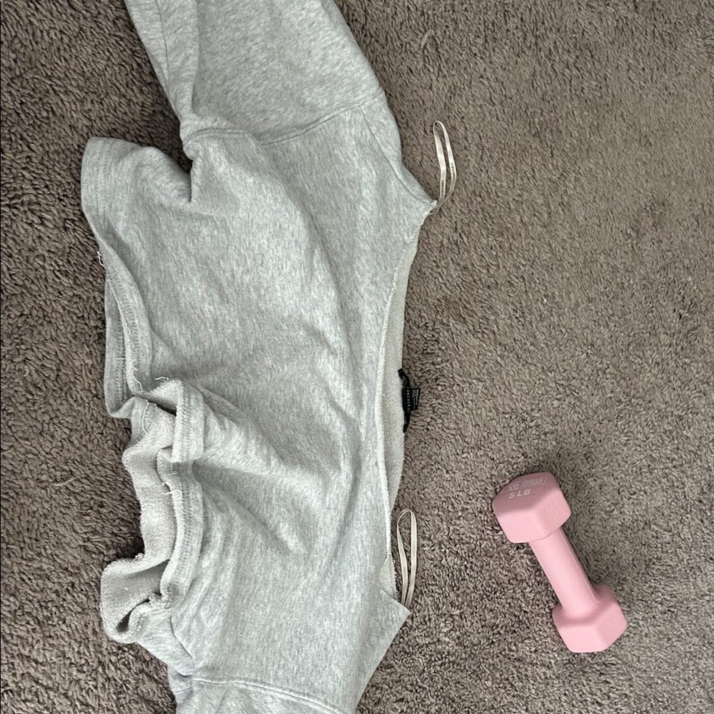 Forever 21 Gray Off-the-Shoulder Sweater